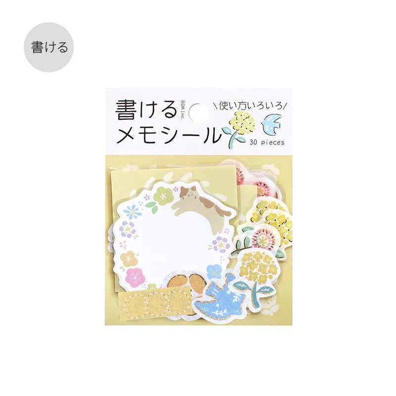 BGM Flake Sticker – Memo – Hana-Biyori – Yellow