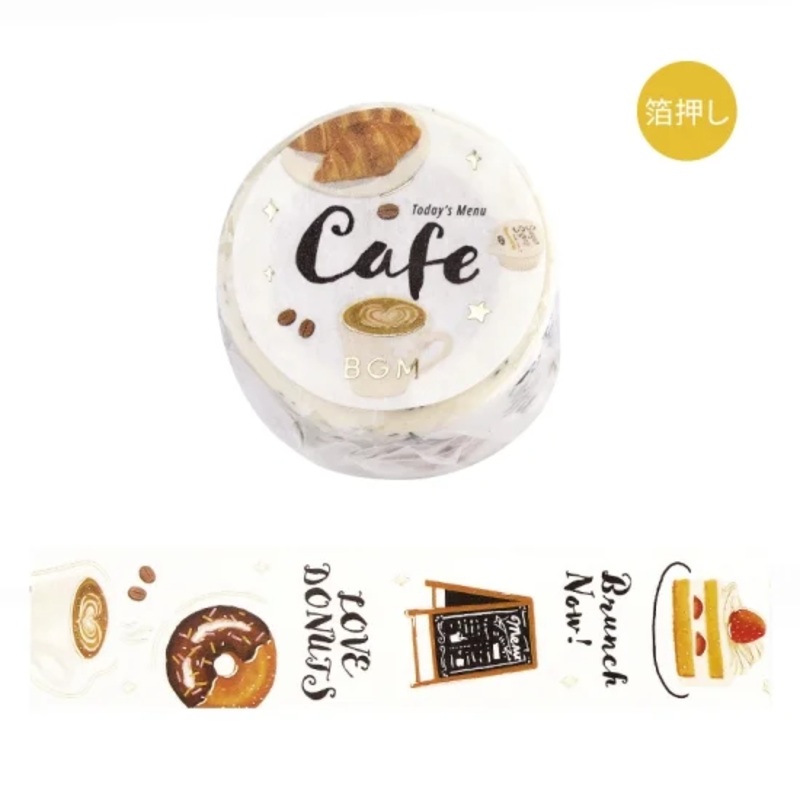 BGM Washi Tape – Today’s Menu – Cafe