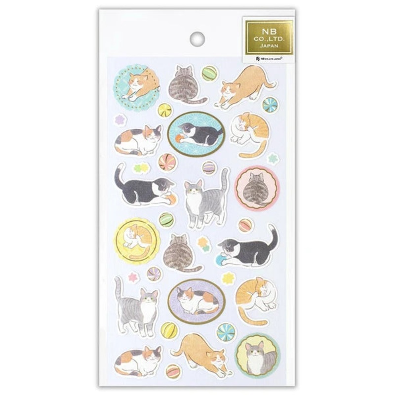 NB – Japanese Style Sticker Sheet – Yufumi Cat