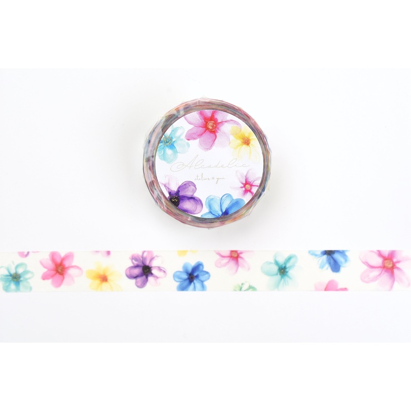 ROUNDTOP x Alcodelic – Bloom Washi Tape