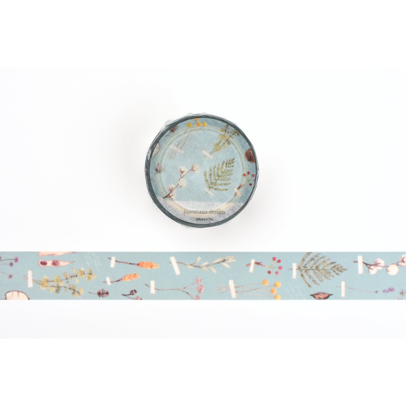 ROUNDTOP x Insomnia Design – Botanical Specimen Room Washi Tape
