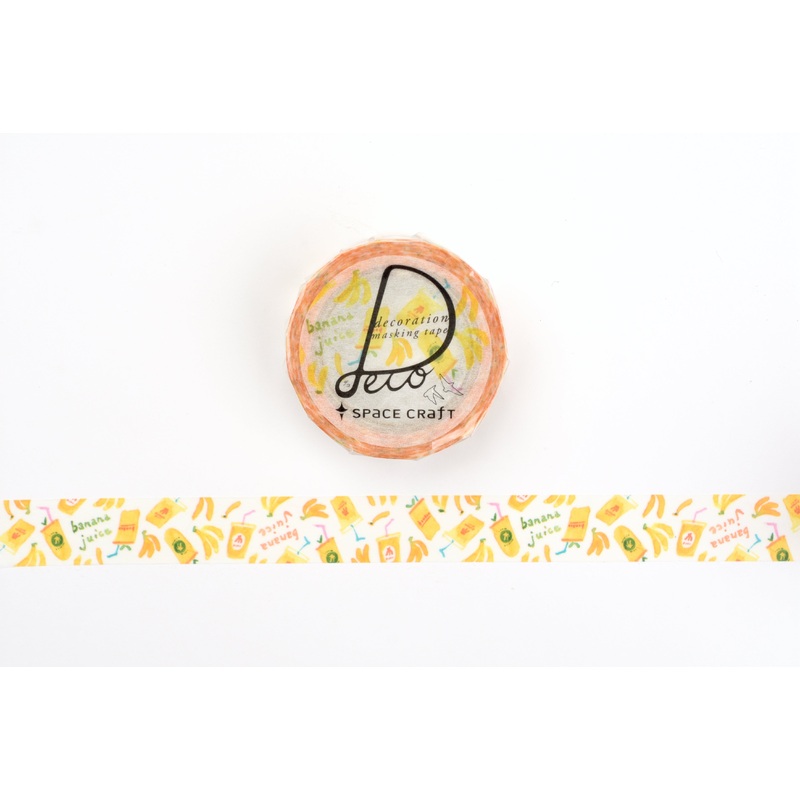 ROUNDTOP x Space Craft – Banana Juice Washi Tape