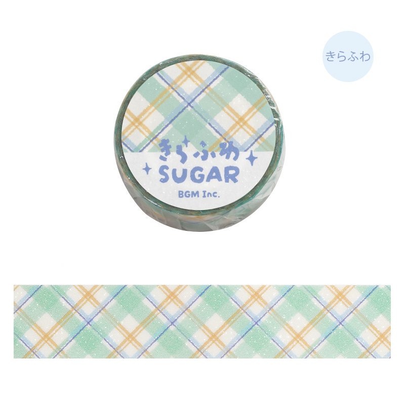 BGM Washi Tape – Sparkling Sugar – Mint Latte