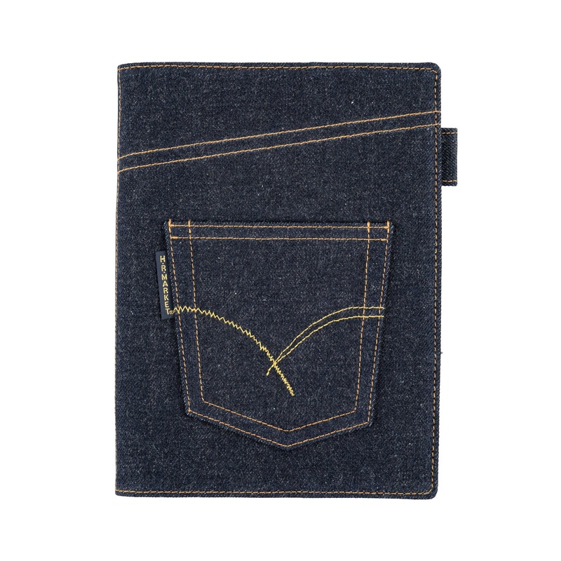 Hobonichi 5-Year Techo Cover – A5 – Hollywood Ranch Market: Indigo Jeans Pocket