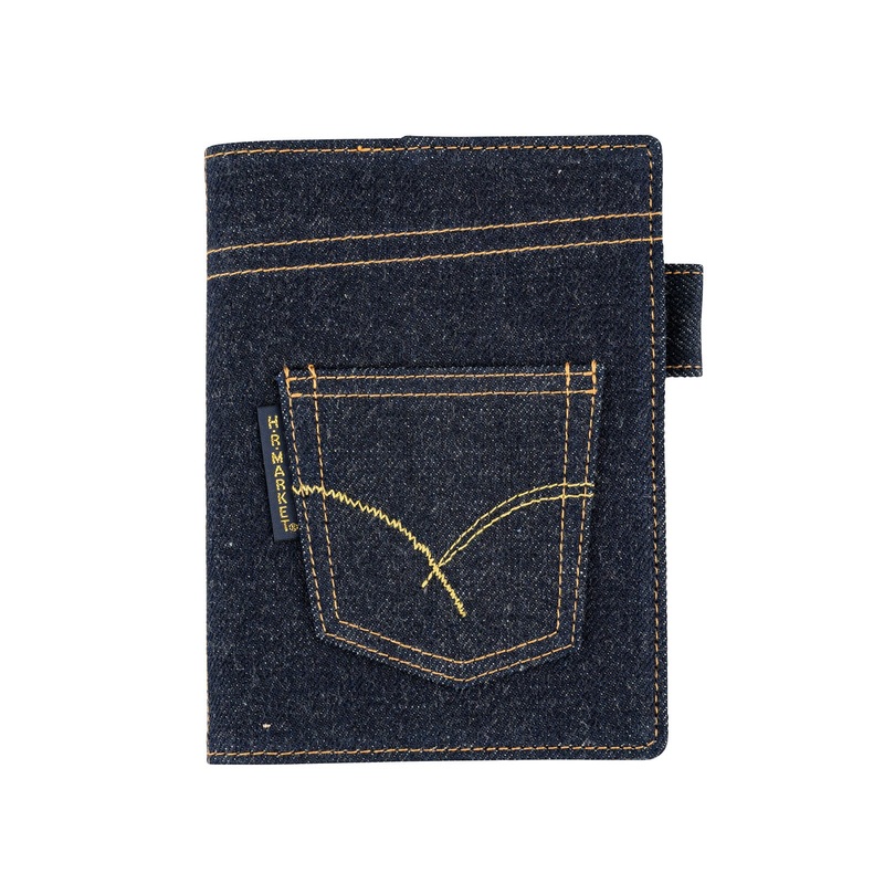 Hobonichi 5-Year Techo Cover – A6 – Hollywood Ranch Market: Indigo Jeans Pocket