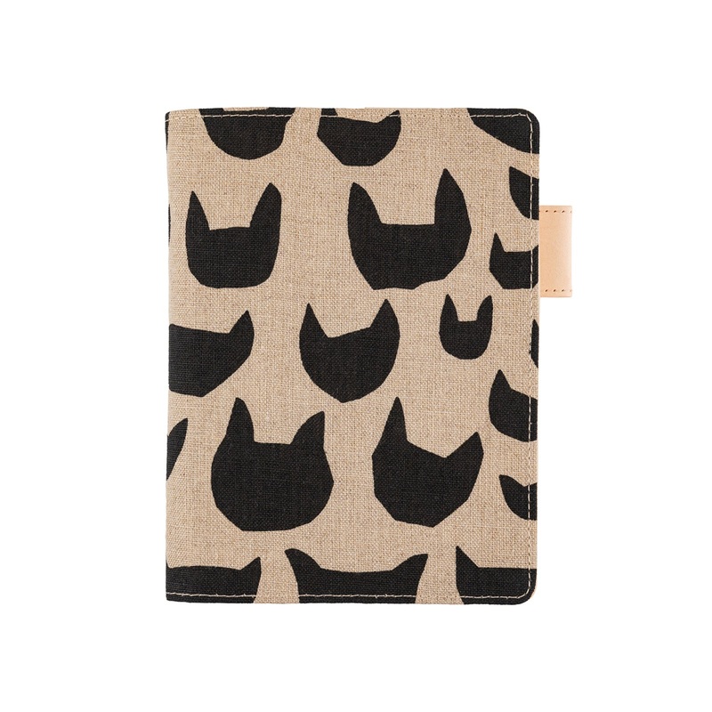 Hobonichi 5-Year Techo Cover – A6 – min perhonen: anone-anone (Black)