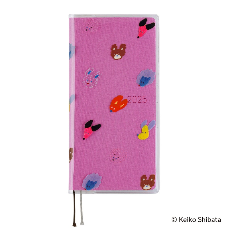 Hobonichi Clear Cover – Keiko Shibata: Dog Ears Fluttering in the Wind – Weeks