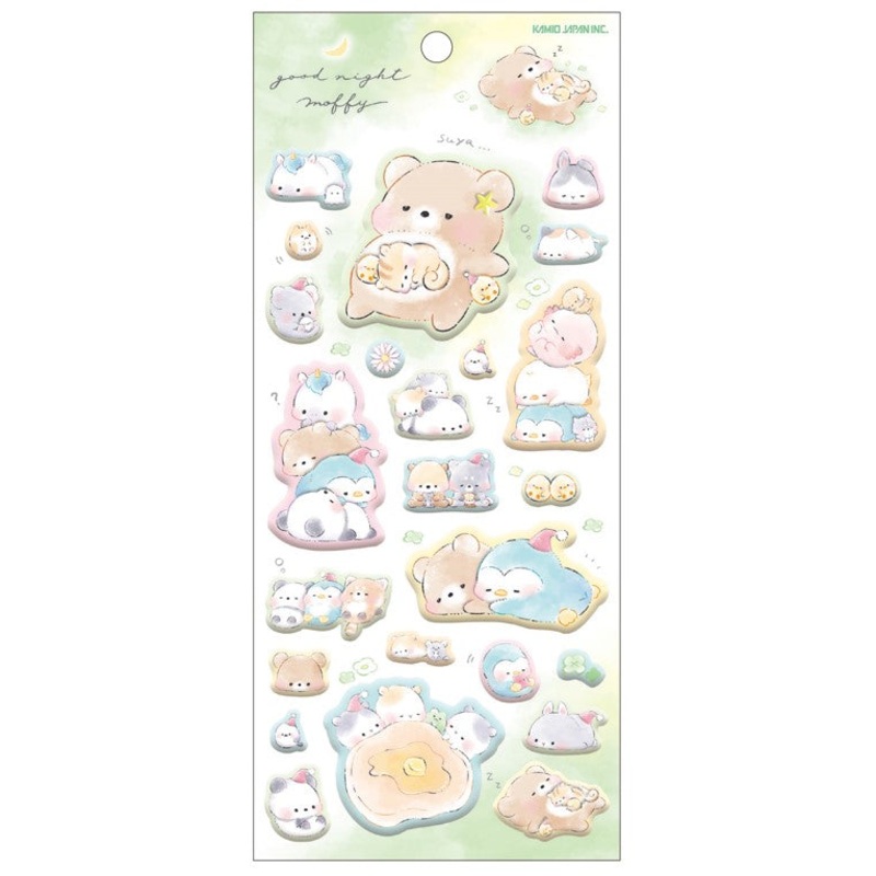 Kamio Super Mochi Stickers – Good Night Moffy