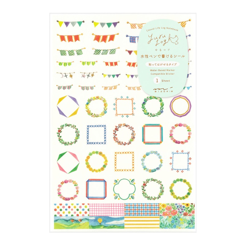 Yuru Log 1 Sheet Sticker – Decorative