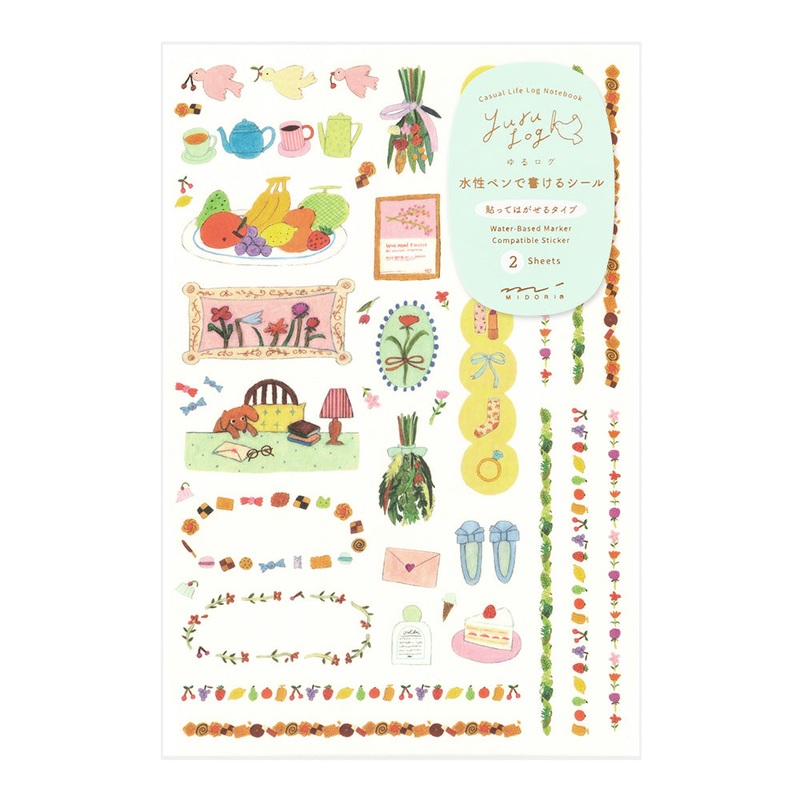 Yuru Log 2 Sheets Sticker – My Life