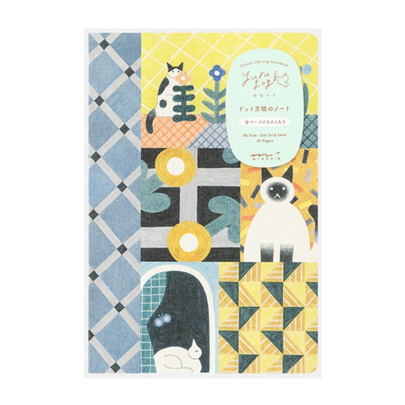 Yuru Log Notebook – Cat – B6