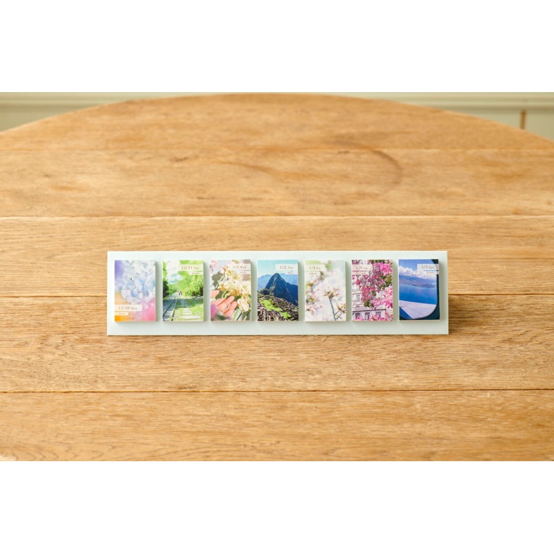 Himekuri Sticky Calendar 2025 – Travel and Flowers