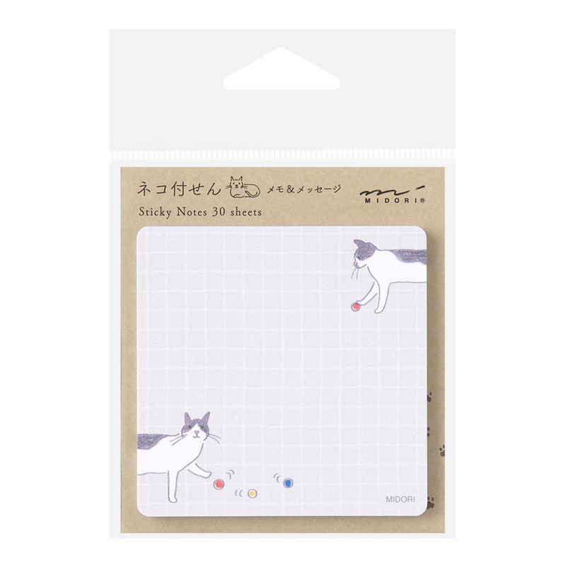 Midori Sticky Notes – Ball and Cat