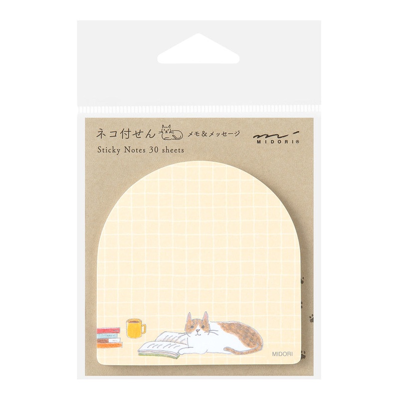 Midori Sticky Notes – Book and Cat