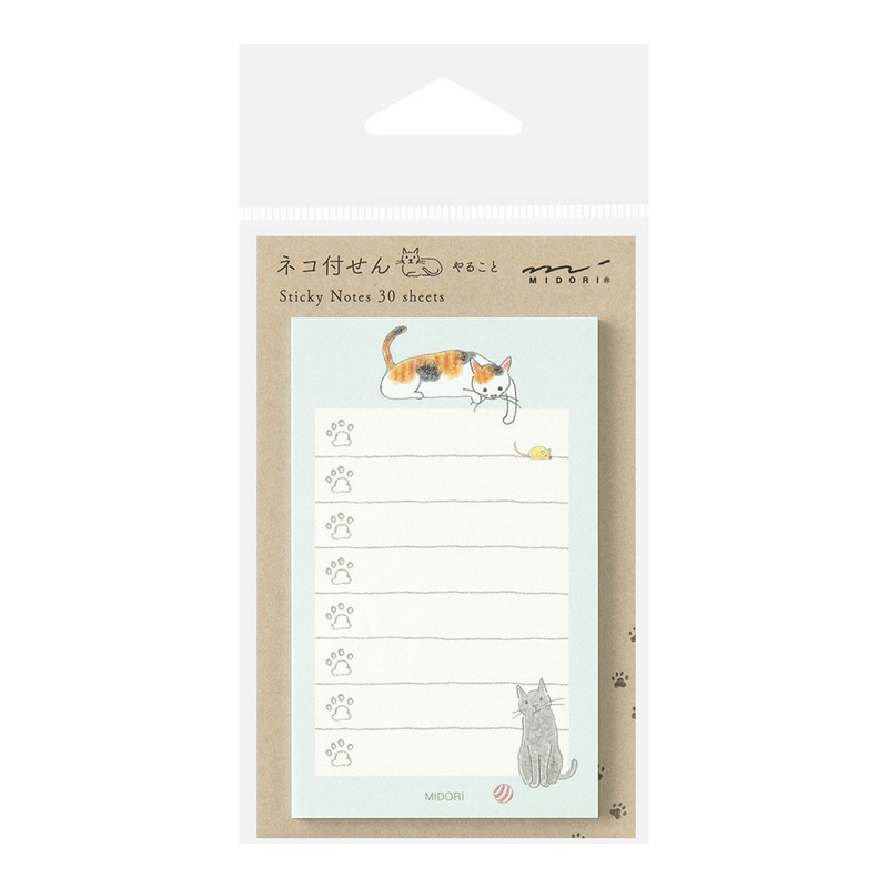 Midori To-do Sticky Notes – Cat – Green