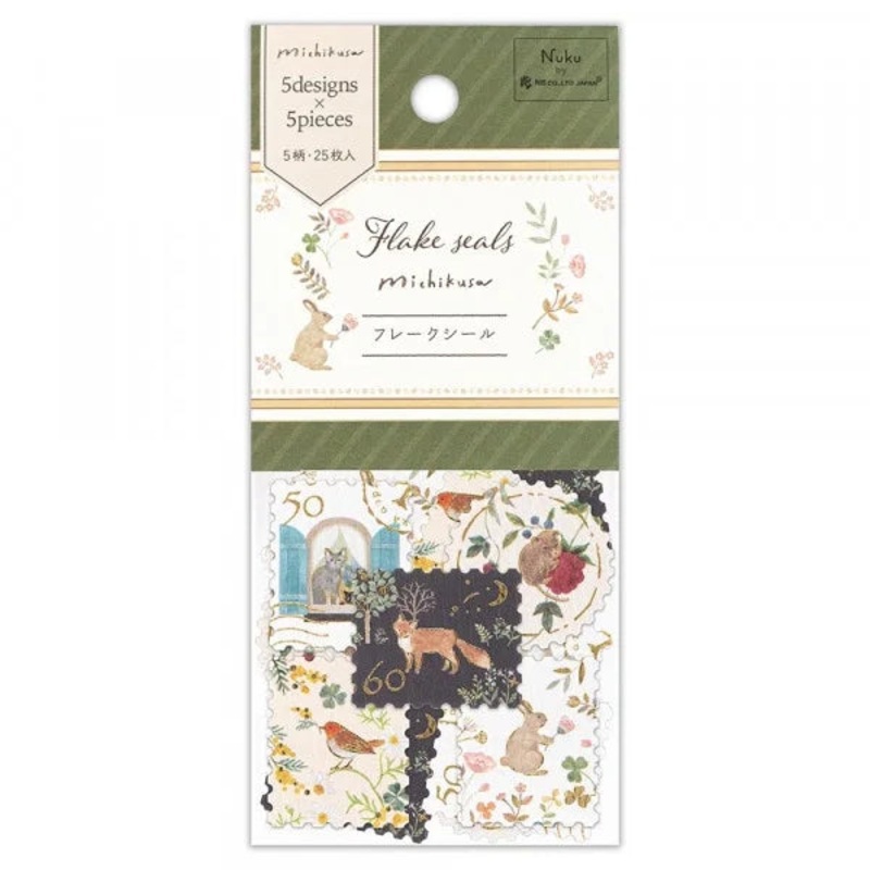 NB – Michikusa Flake Stickers – Animal Stamp