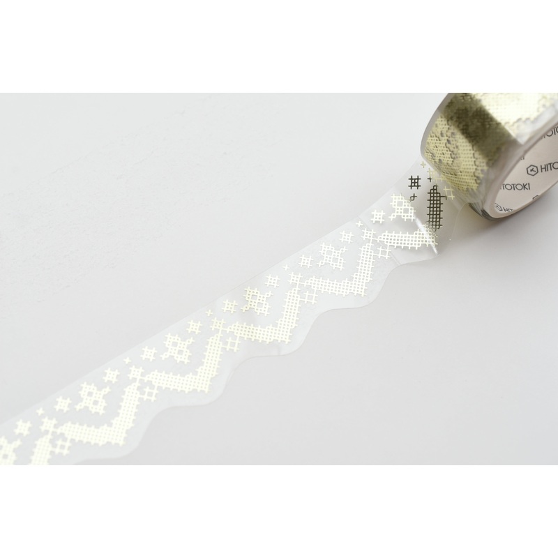 SODA Transparent Masking Tape – Foil Stamping – 20mm – Cross Stitch