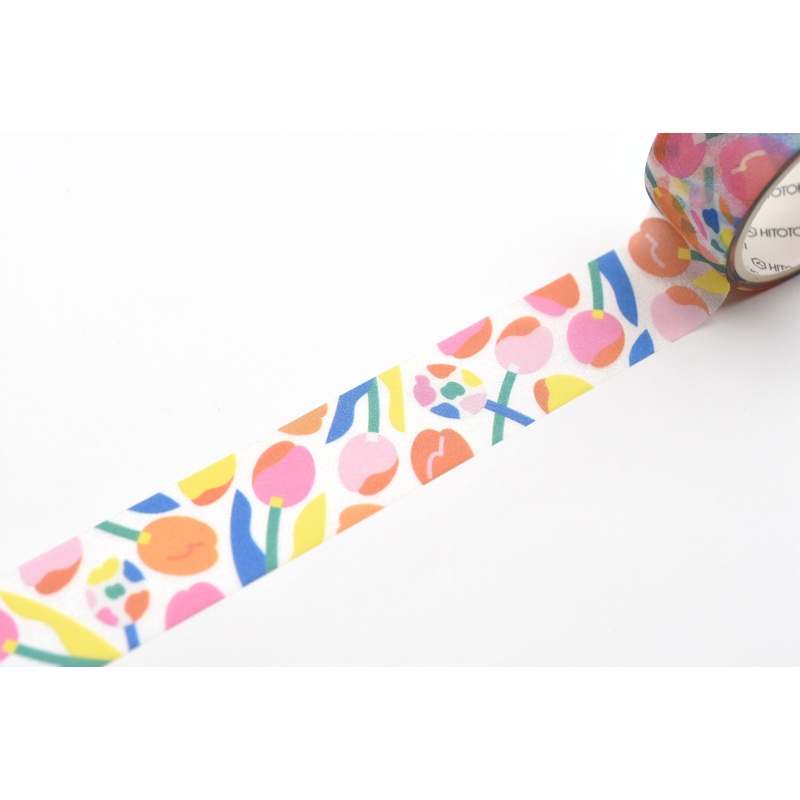 SODA Transparent Masking Tape – Glitter – 20mm – Tulip