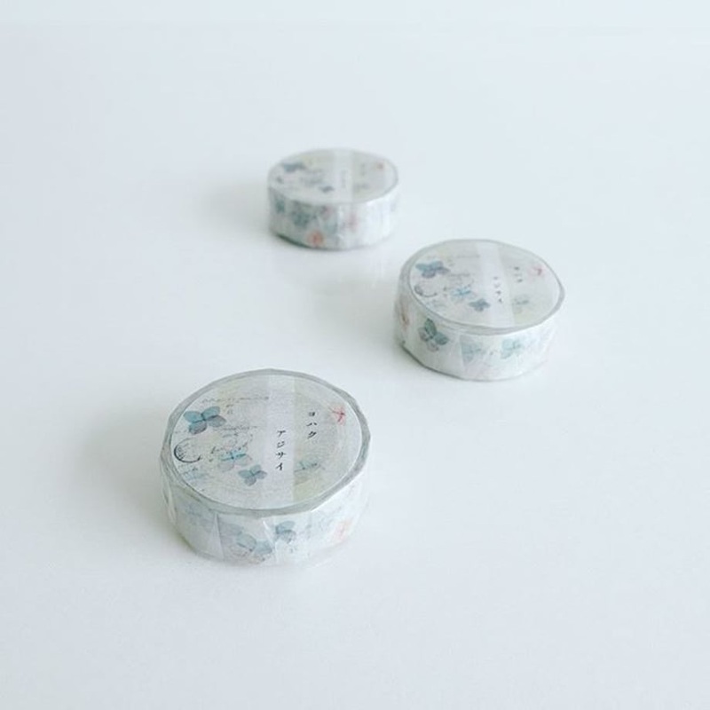 Yohaku Washi Tape – Hydrangea