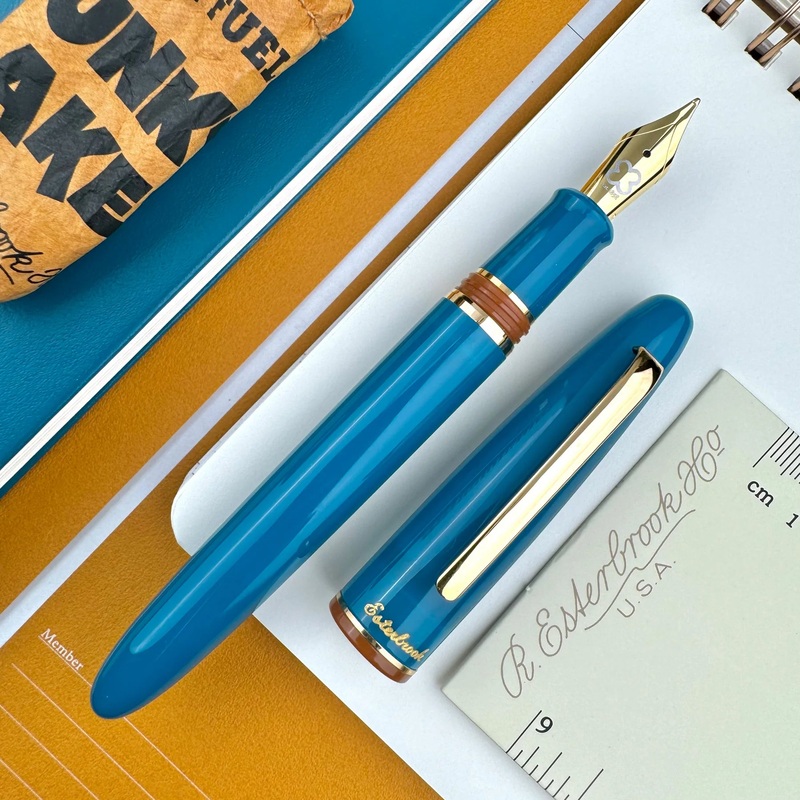 Esterbrook Estie Fountain Pen – Back to the Land – Funky Lake – Gold Trim