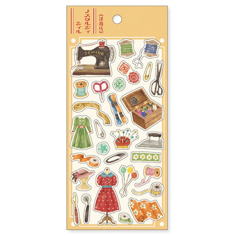 Mind Wave – Nostalgia Mill Sticker Sheet – Tailoring Shop