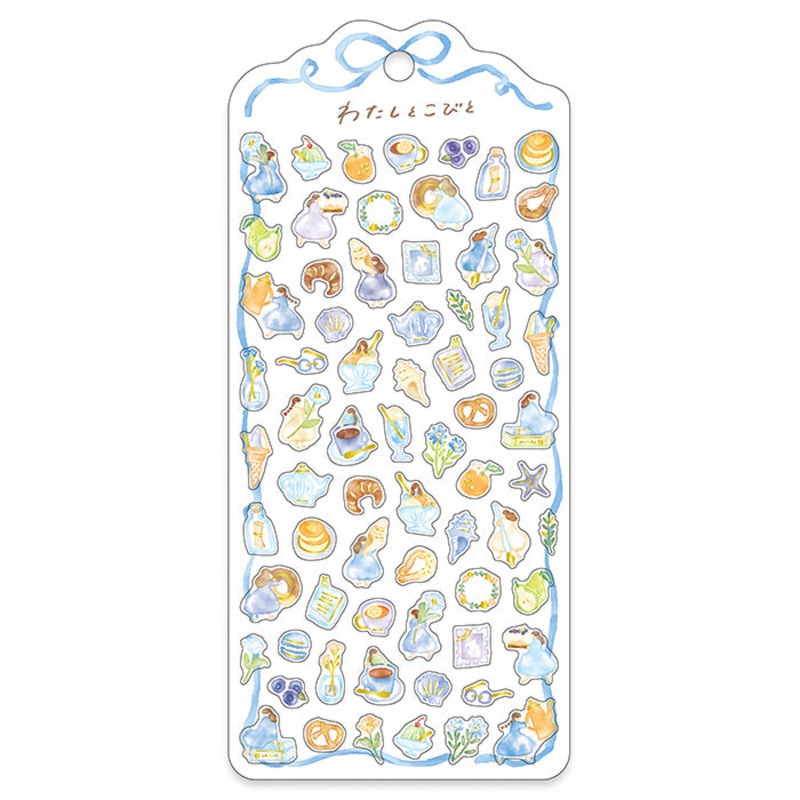 Mind Wave – Watashi to Kobito Sticker Sheet – Blue