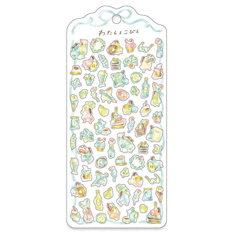 Mind Wave – Watashi to Kobito Sticker Sheet – Green