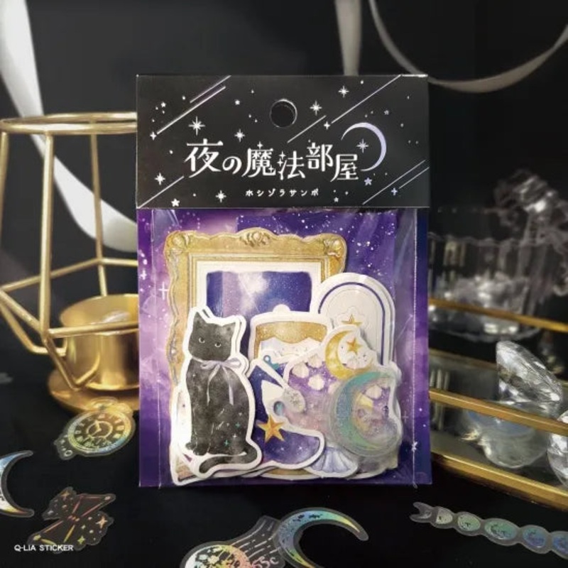 Q-Lia Starry Sky Flake Sticker – Night Magic Room
