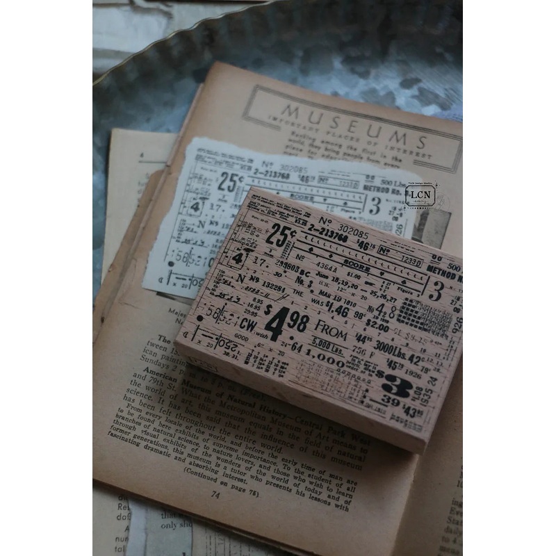 LCN Wooden Rubber Stamp – Ephemera – 43