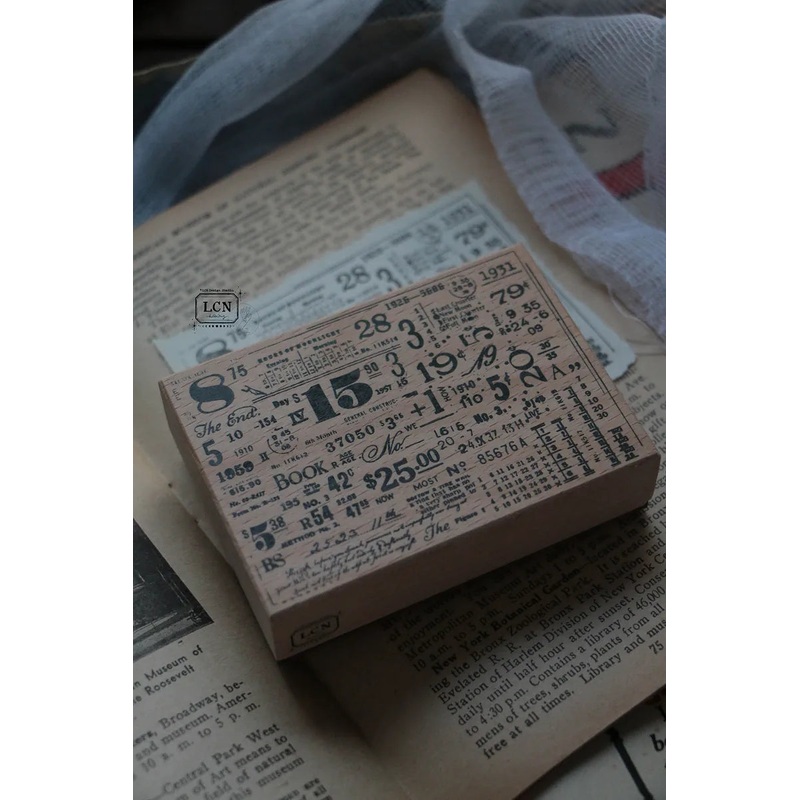 LCN Wooden Rubber Stamp – Ephemera – 815