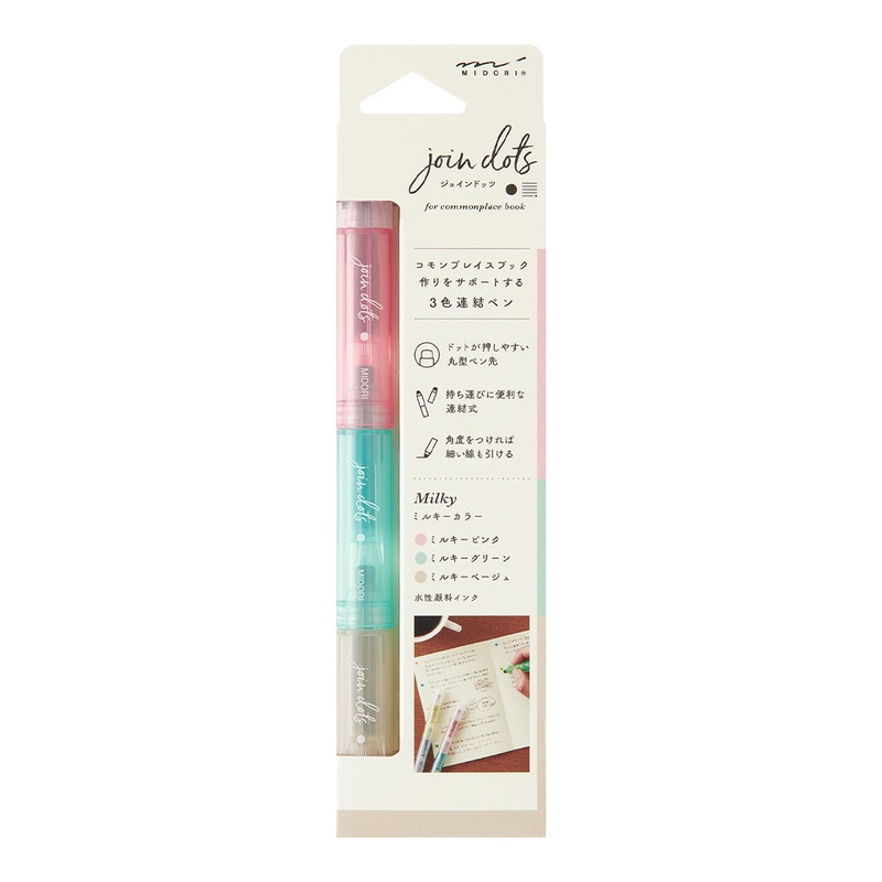 Midori Connecting Pen Join Dots – Milky