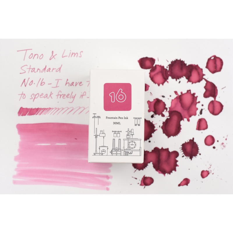 Tono & Lims Ink Bottle – Standard – No. 16 – I have the courage to speak freely if I like something – 30ml