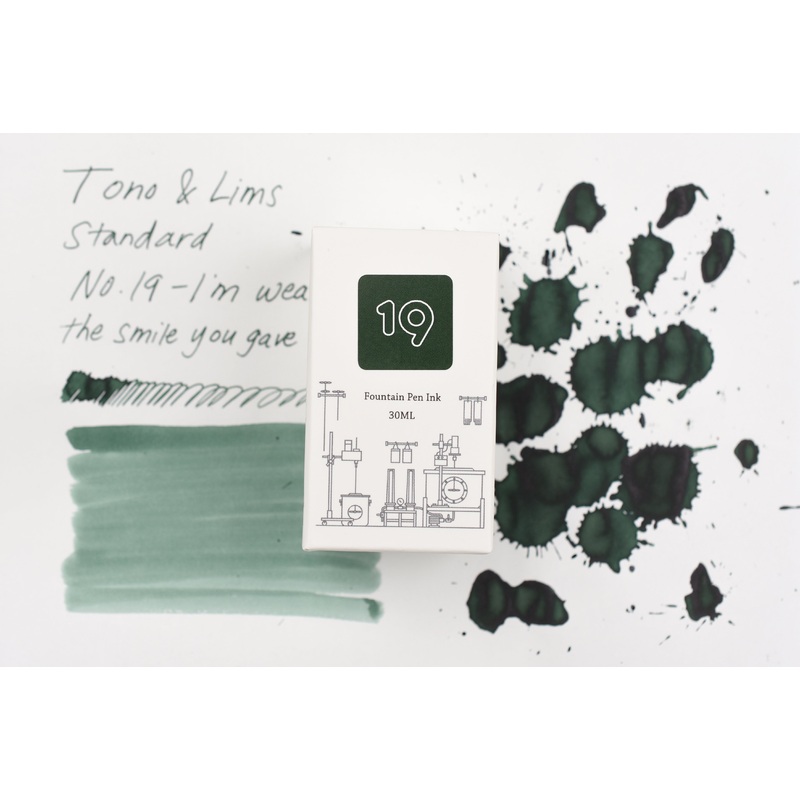 Tono & Lims Ink Bottle – Standard – No. 19 – I’m wearing the smile you gave me – 30ml