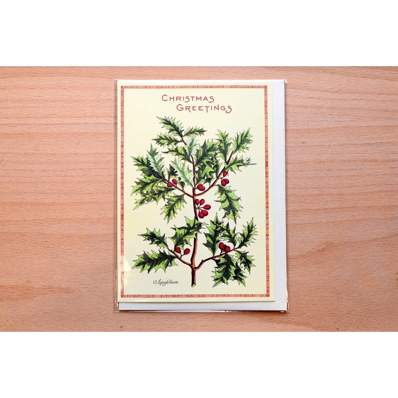 Cavallini – Greeting Card – Holly