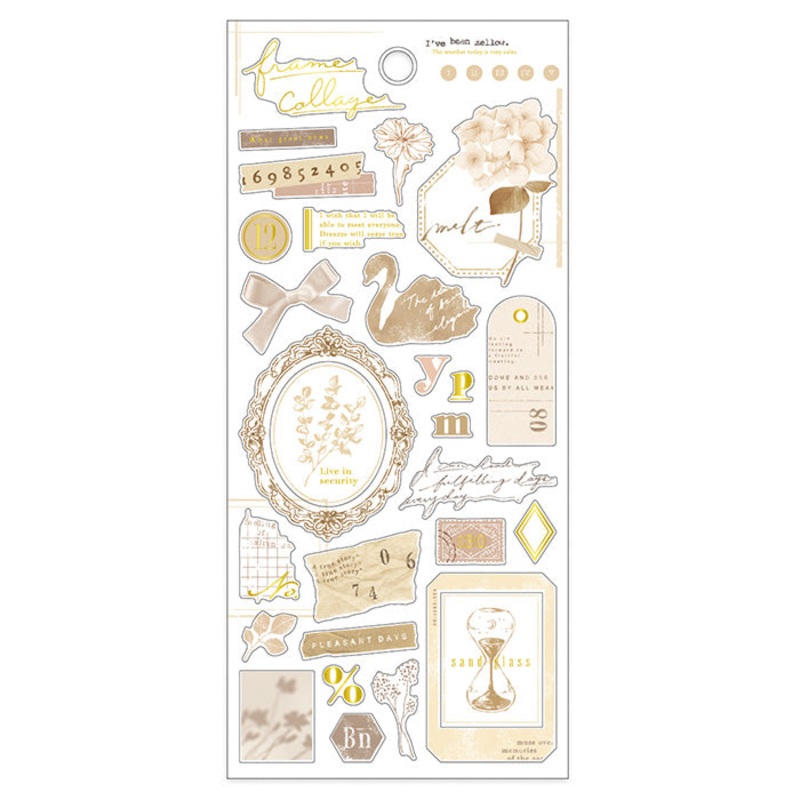 Mind Wave Sticker Sheet – Frame Collage – Beige