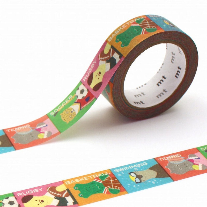 mt Washi Tape – ex – animal x sports
