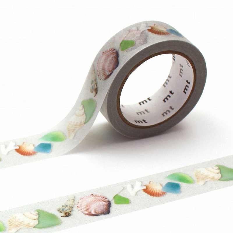 mt Washi Tape – ex – sea glass and shells