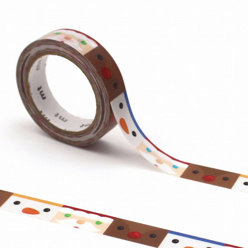 mt Washi Tape – Merry Christmas – Face Graphic