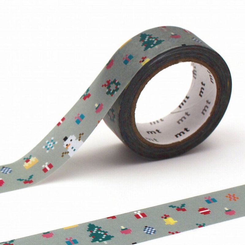 mt Washi Tape – Merry Christmas – Pixel Christmas