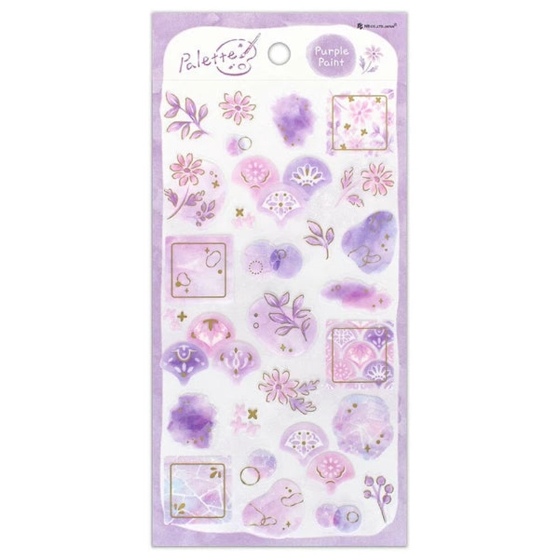 NB – Large Transparent Sticker Sheet – Palette – Lilac