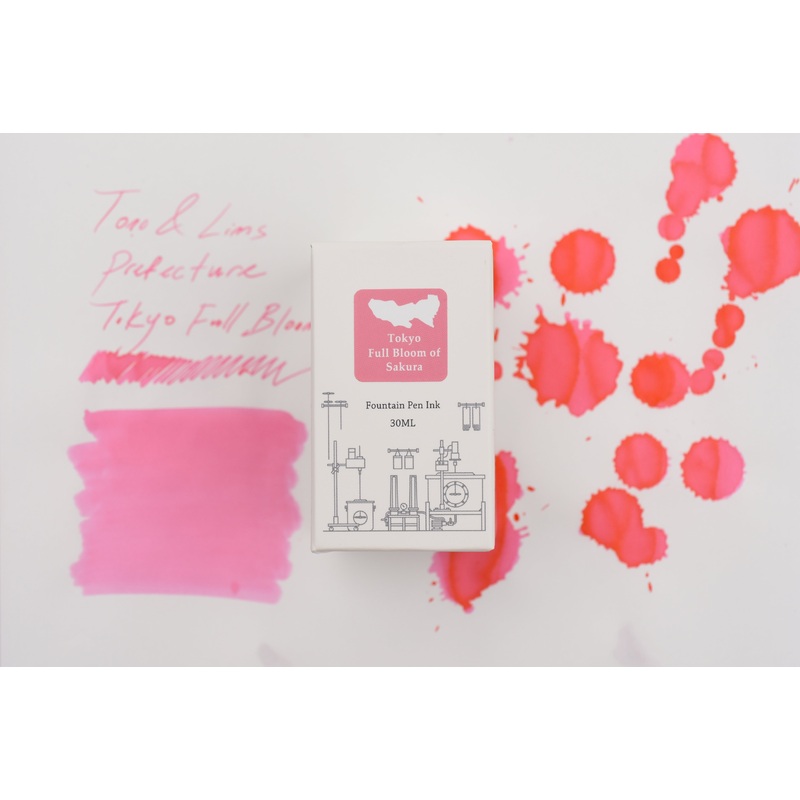 Tono & Lims Ink Bottle – Prefecture – Tokyo / Full Bloom of Sakura – 30ml