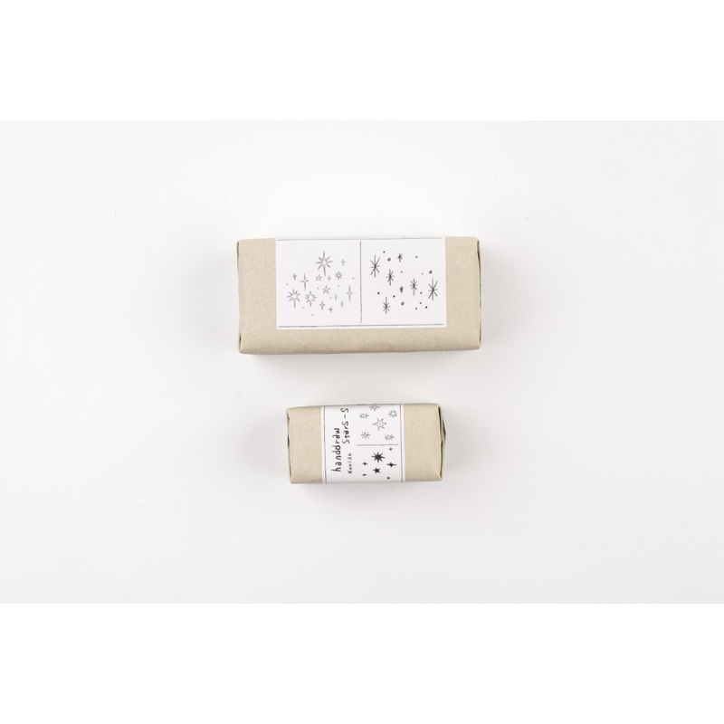 LCN Wooden Rubber Stamp – Hand Draw Stars