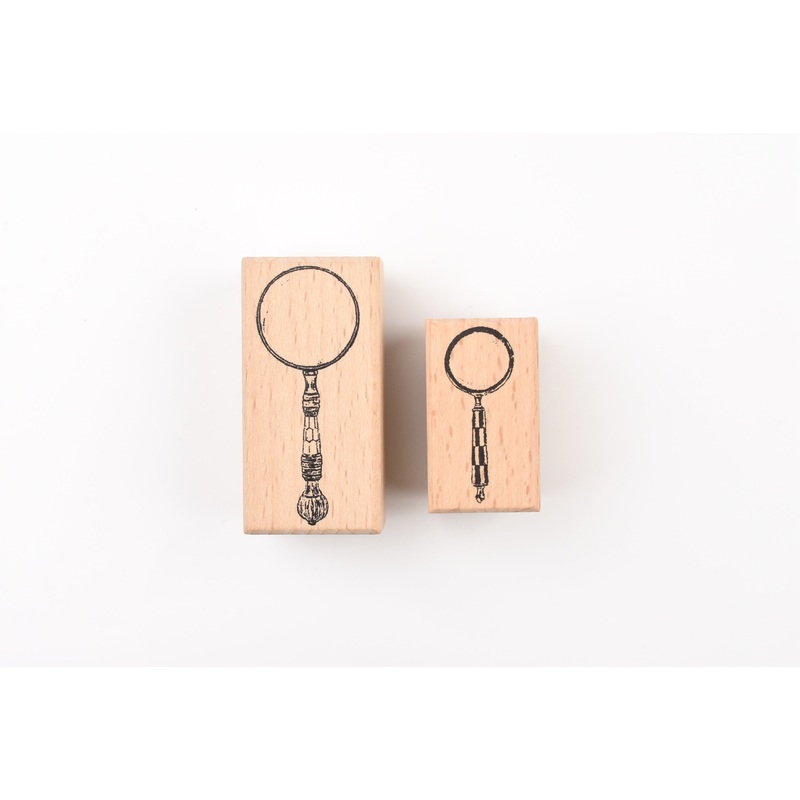 LCN Wooden Rubber Stamp – Magnifying Glass
