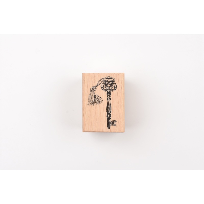 LCN Wooden Rubber Stamp – Skeleton Key