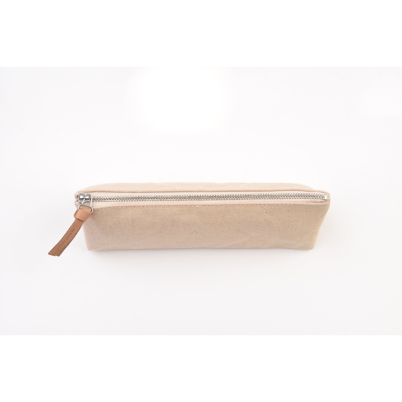 Midori Pen Case – Kurashiki Canvas with Gusset