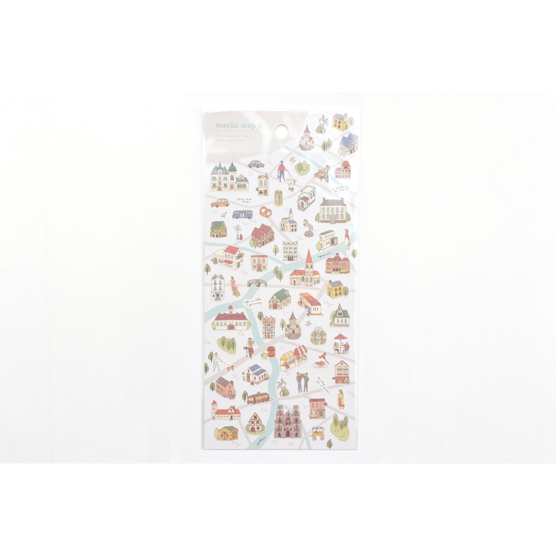 Mind Wave – Town Map Sticker – Gray City