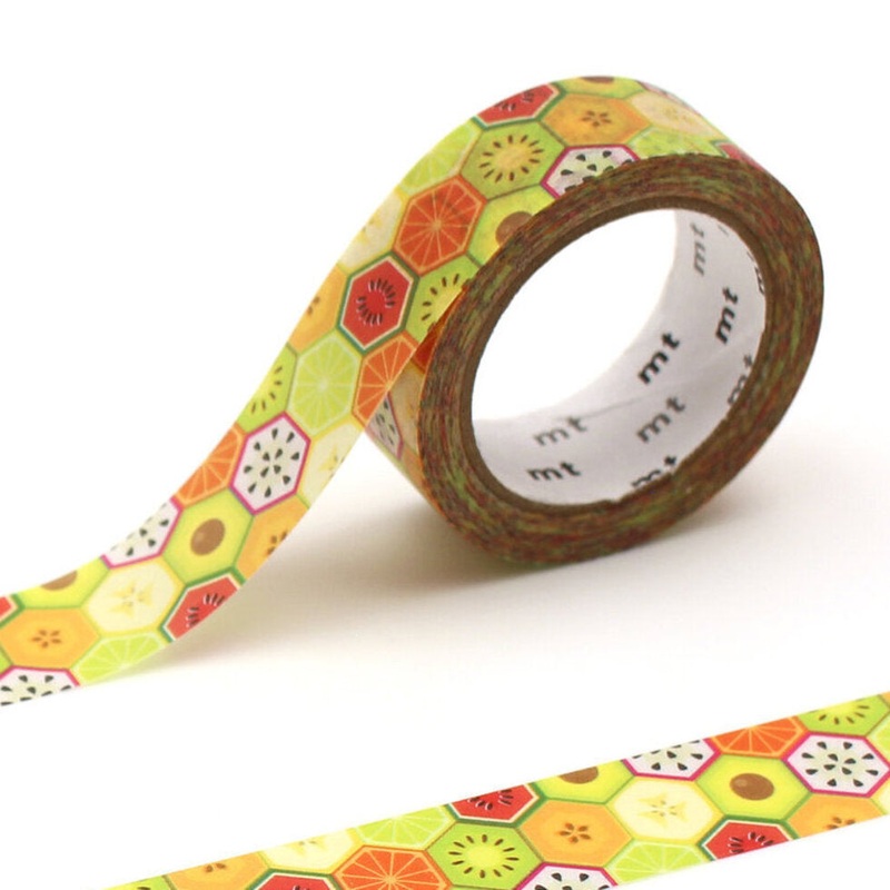 mt Washi Tape – ex – hexagon fruits