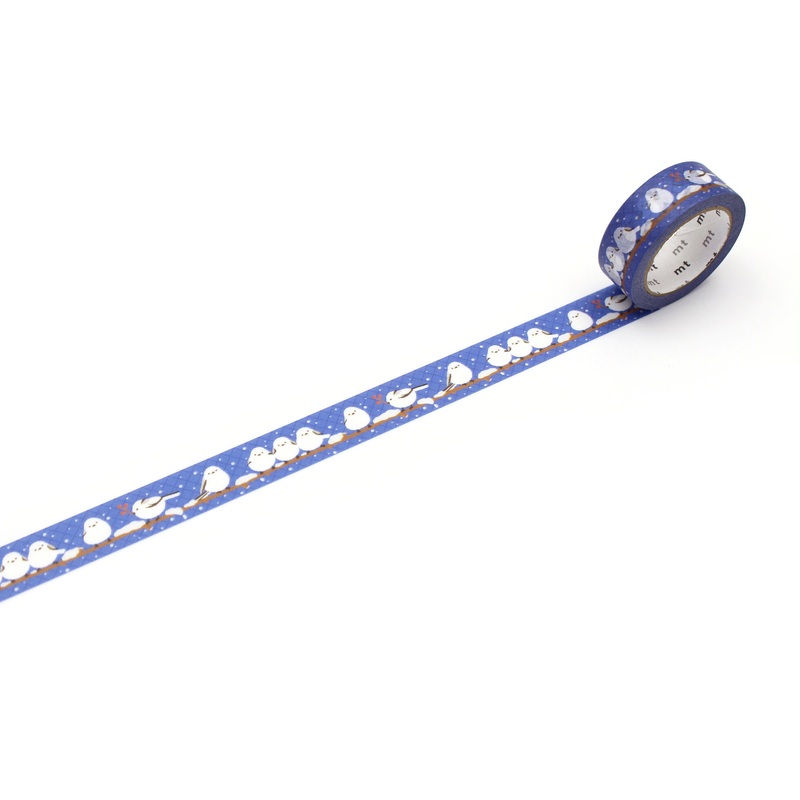 mt Washi Tape – ex – Long-Tailed Tit Winter