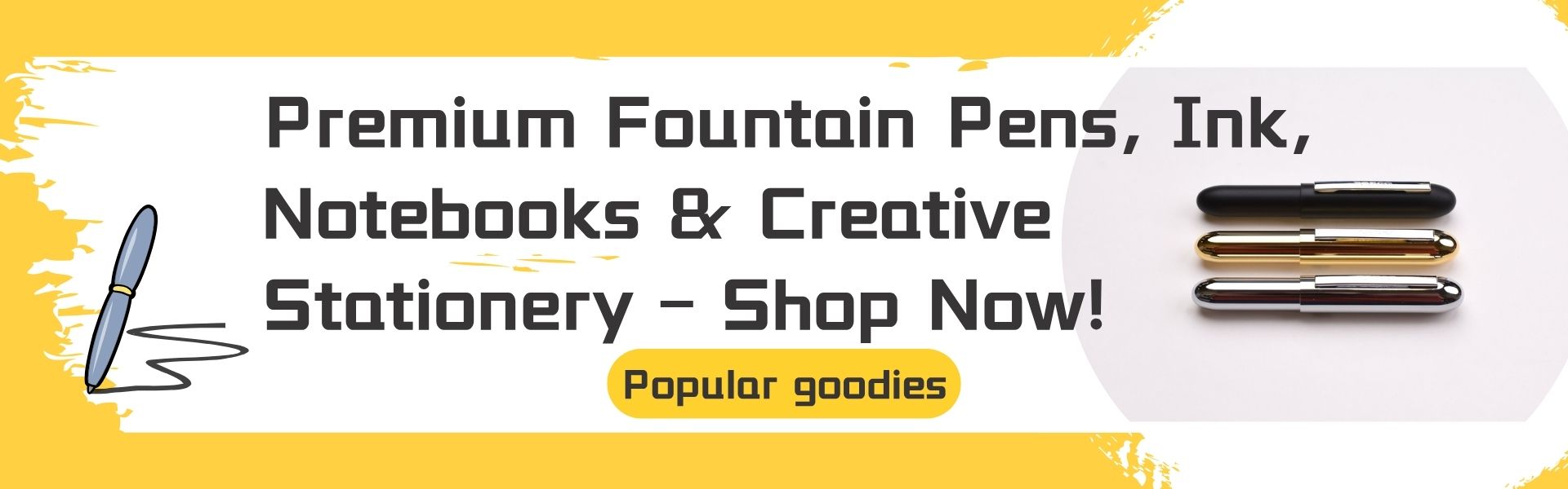 Premium Fountain Pens, Ink, Notebooks & Creative Stationery – Shop Now!